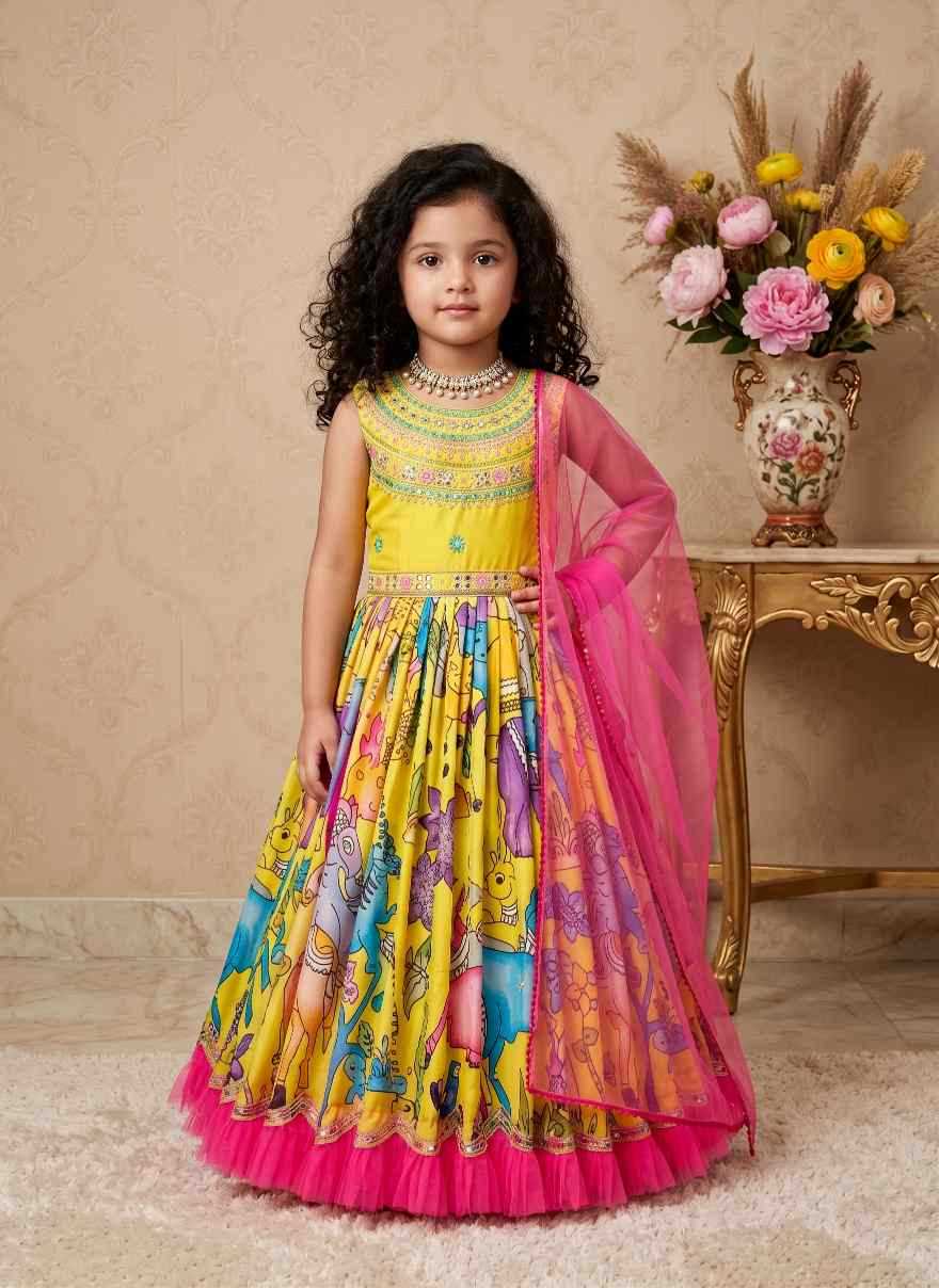 Faux Georgette Kids Gown