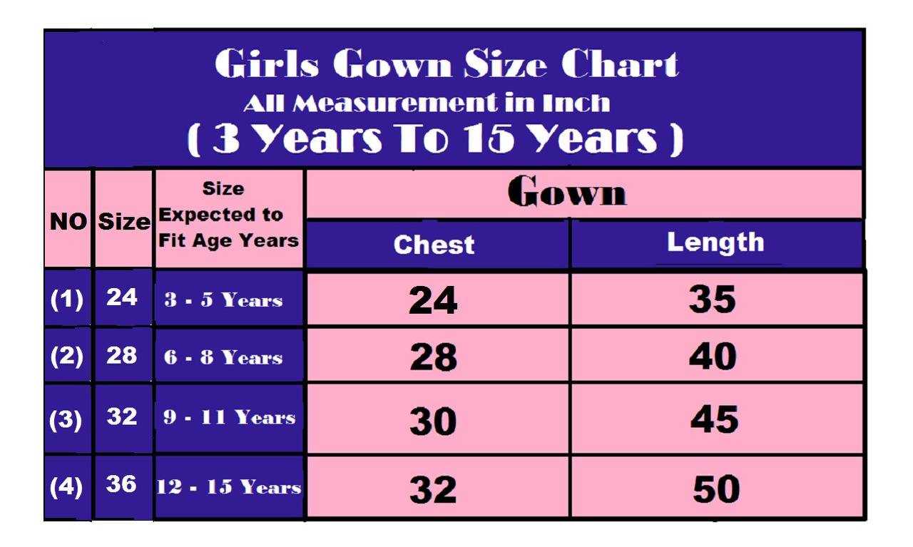 Faux Georgette Kids Gown