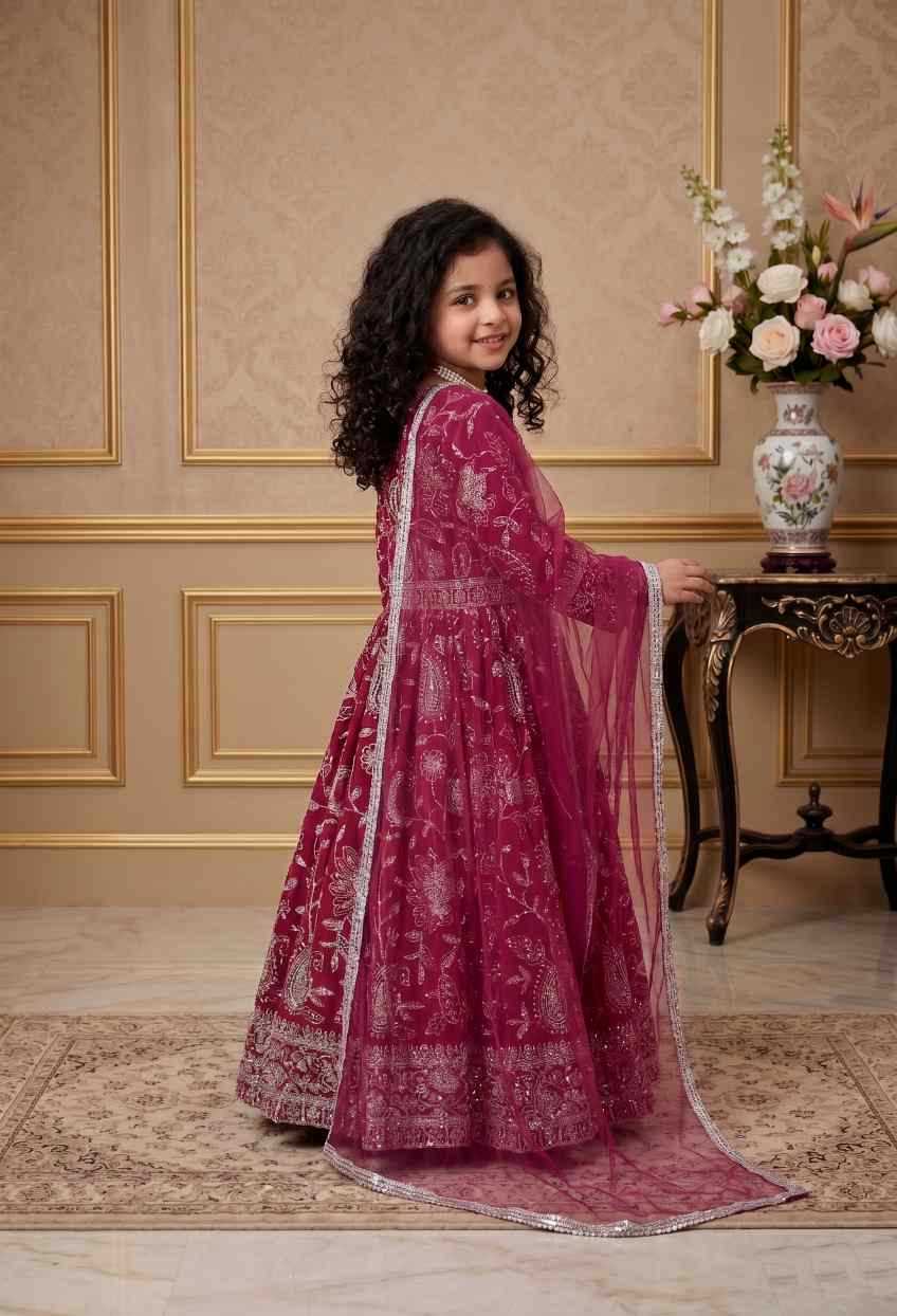 Faux Georgette Kids Gown