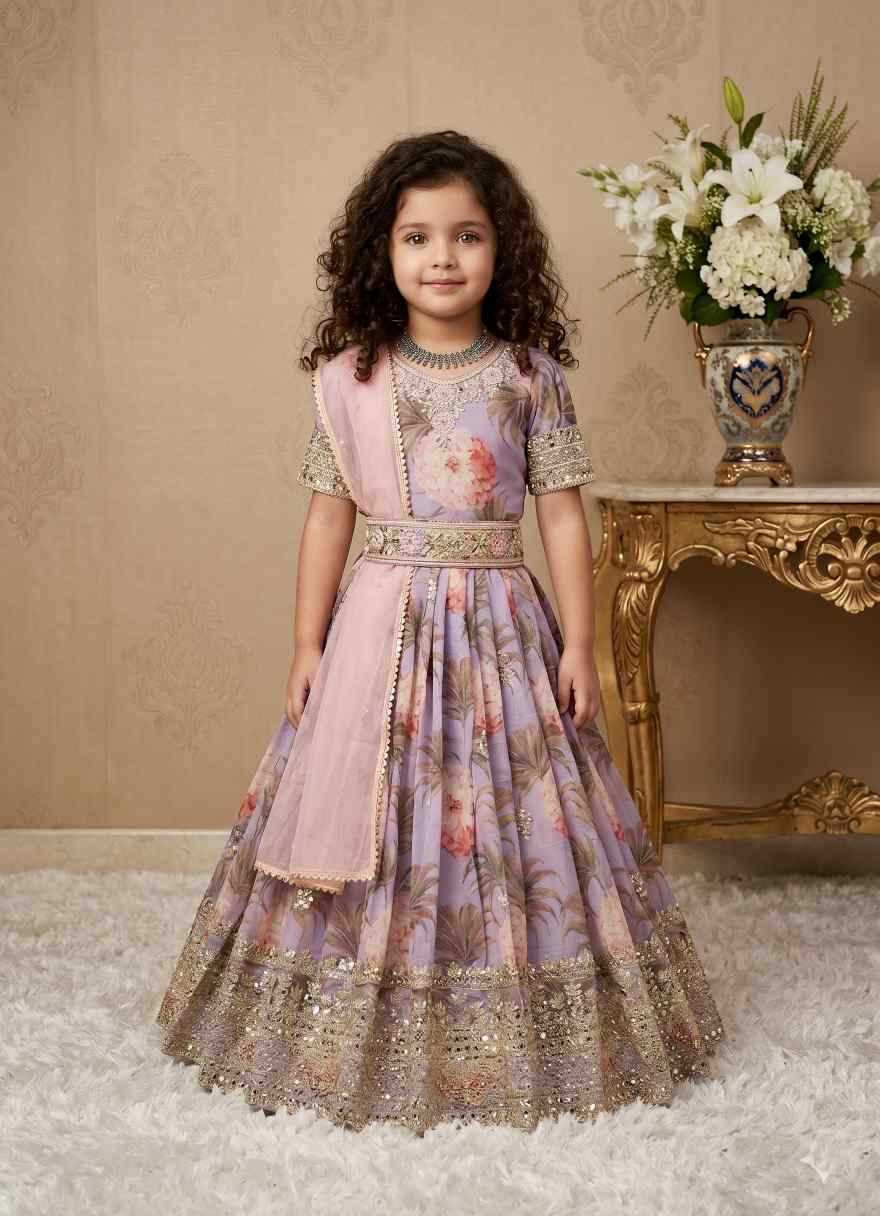 Faux Georgette Kids Gown