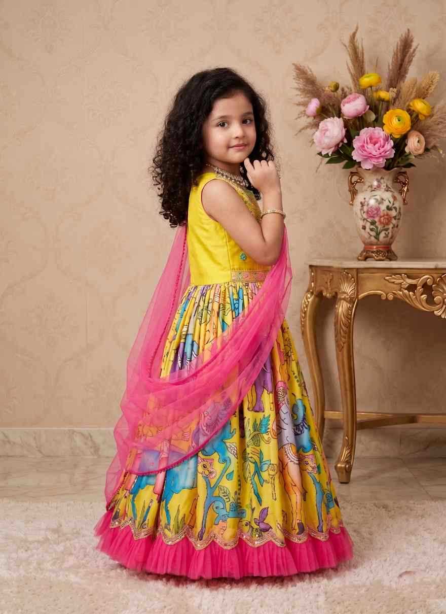 Faux Georgette Kids Gown