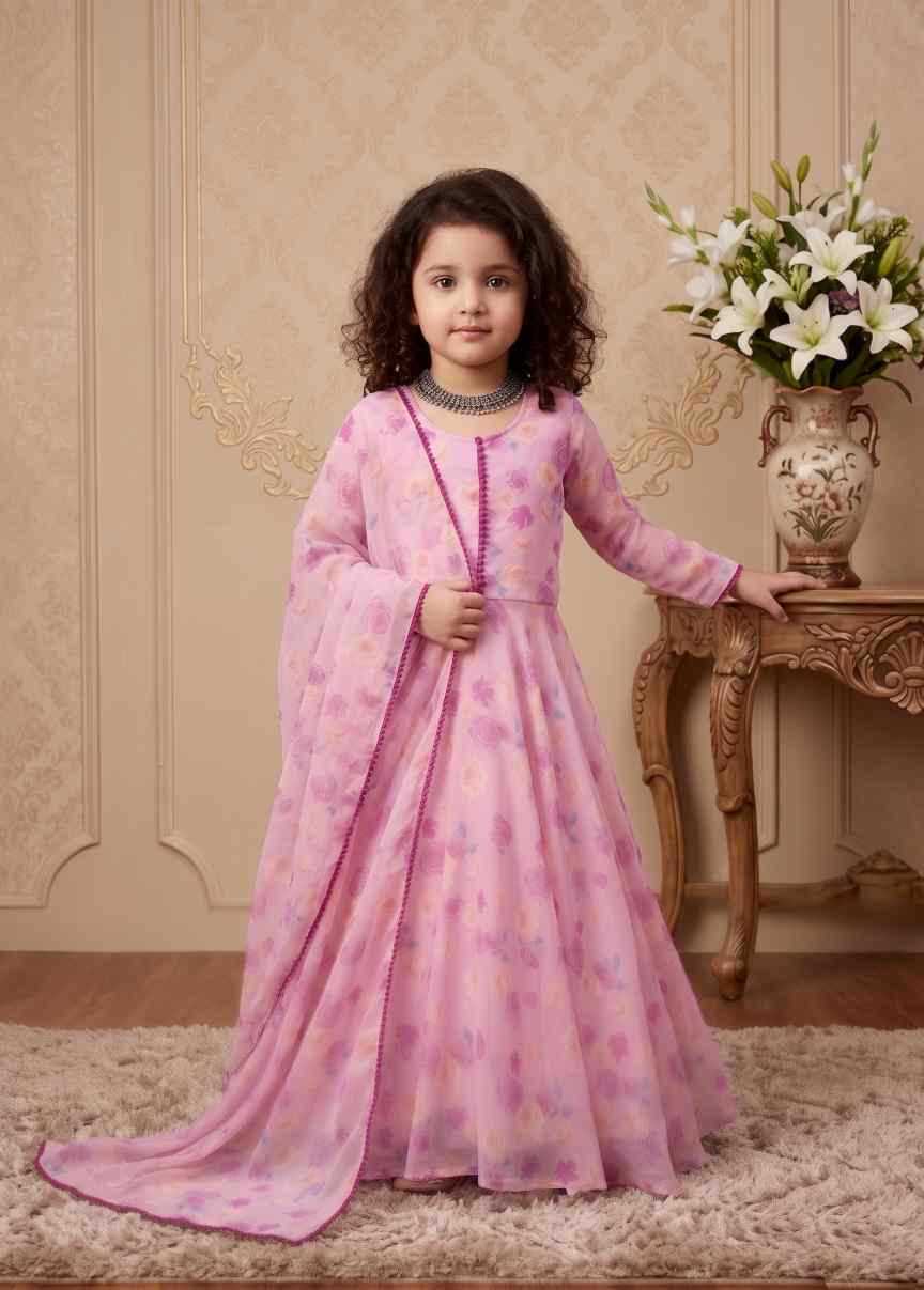 Faux Georgette Kids Gown