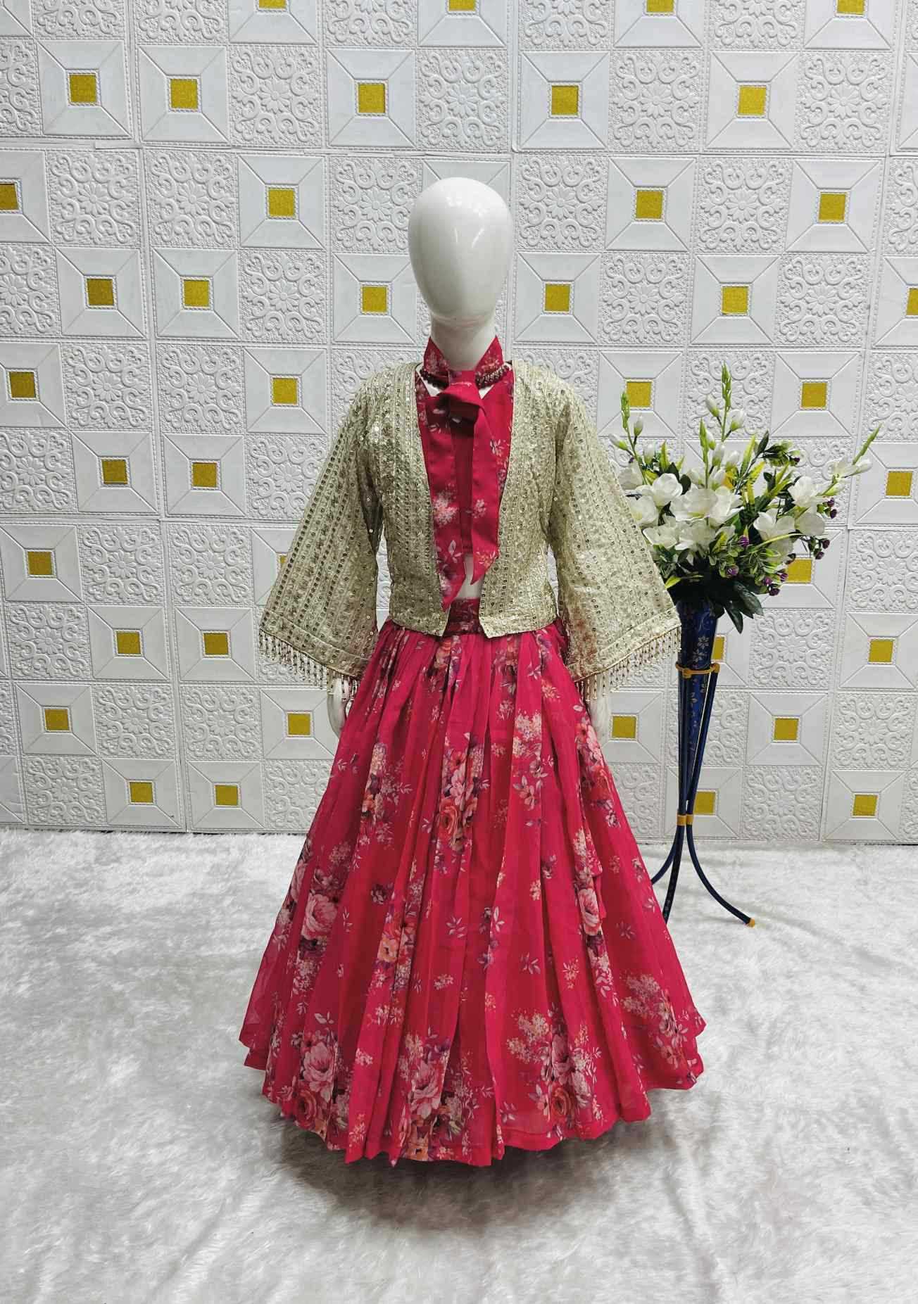 Chinon Silk Kids Lehenga