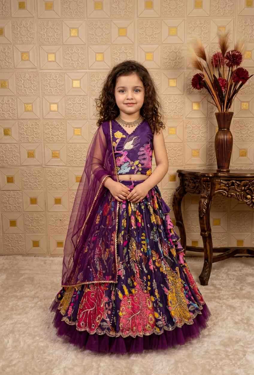 Chinon Silk Kids Lehenga