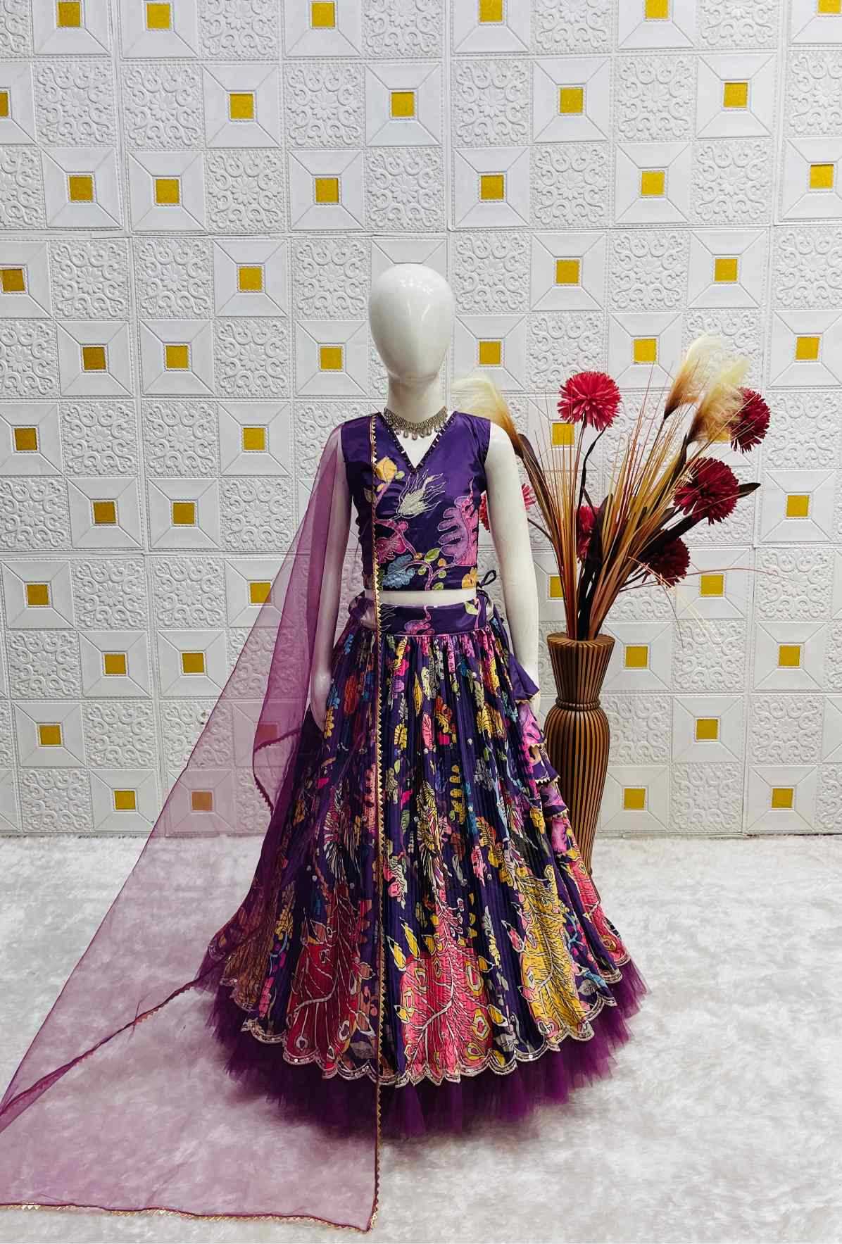 Chinon Silk Kids Lehenga