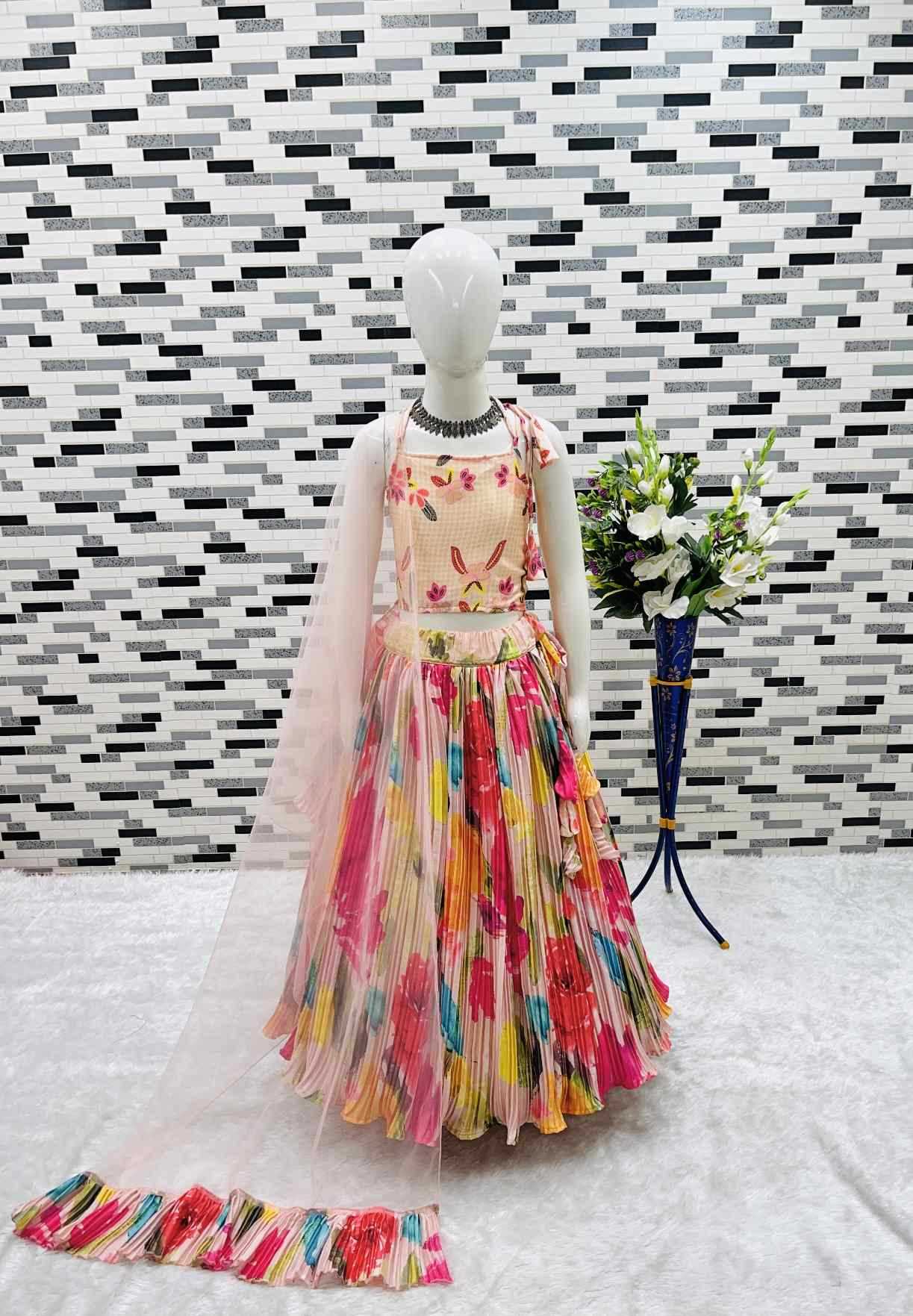 Chinon Silk Kids Lehenga