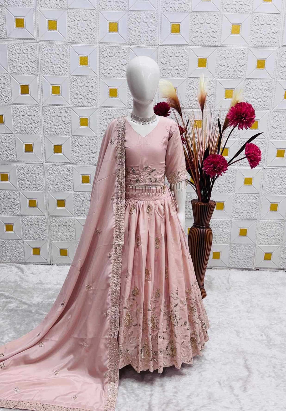 Chinon Silk Kids Lehenga