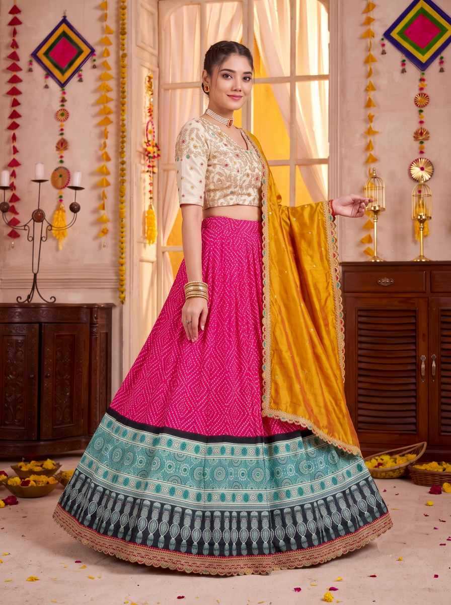 Rayon Printed Lehenga