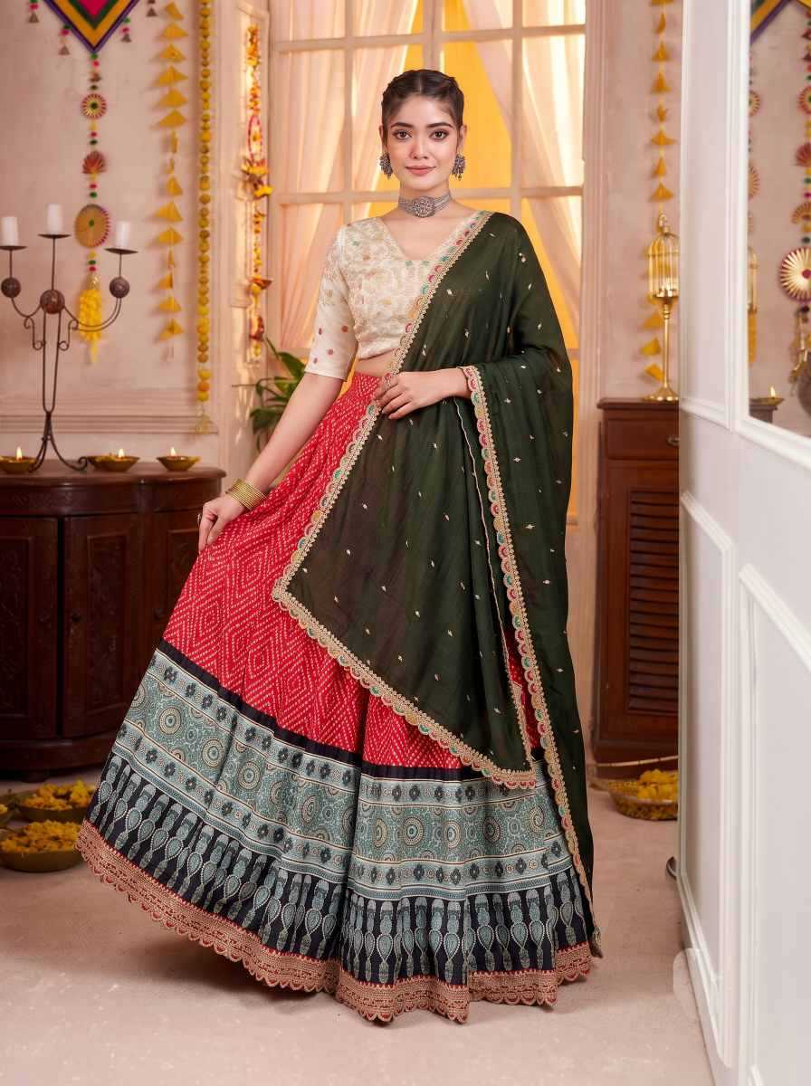 Rayon Printed Lehenga