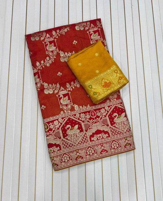 Satin Silk Banarasi Saree