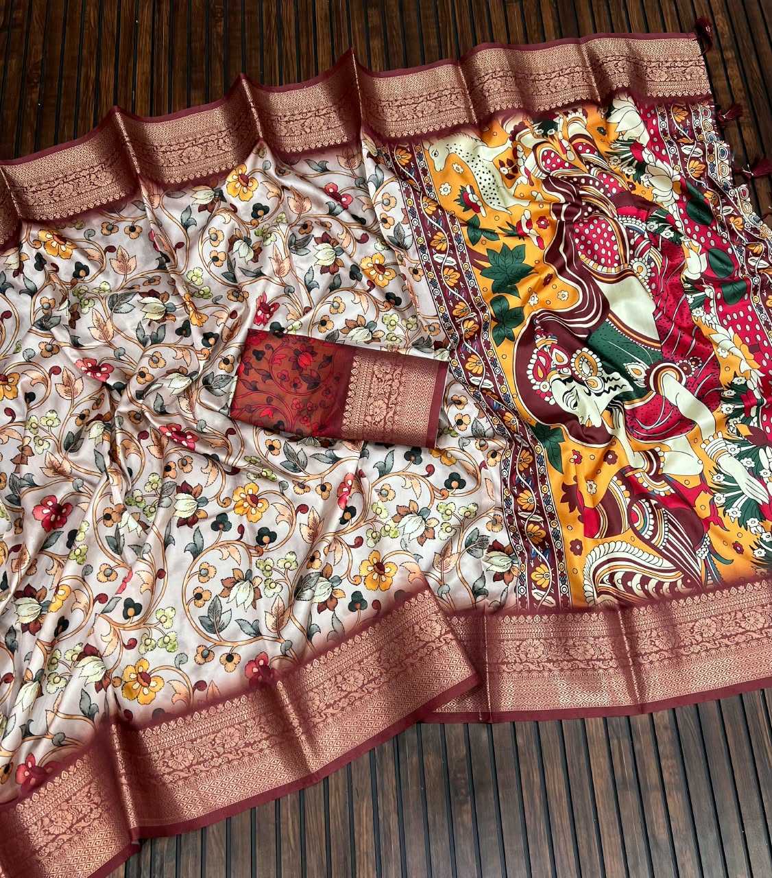 Lichi Silk Dola Saree