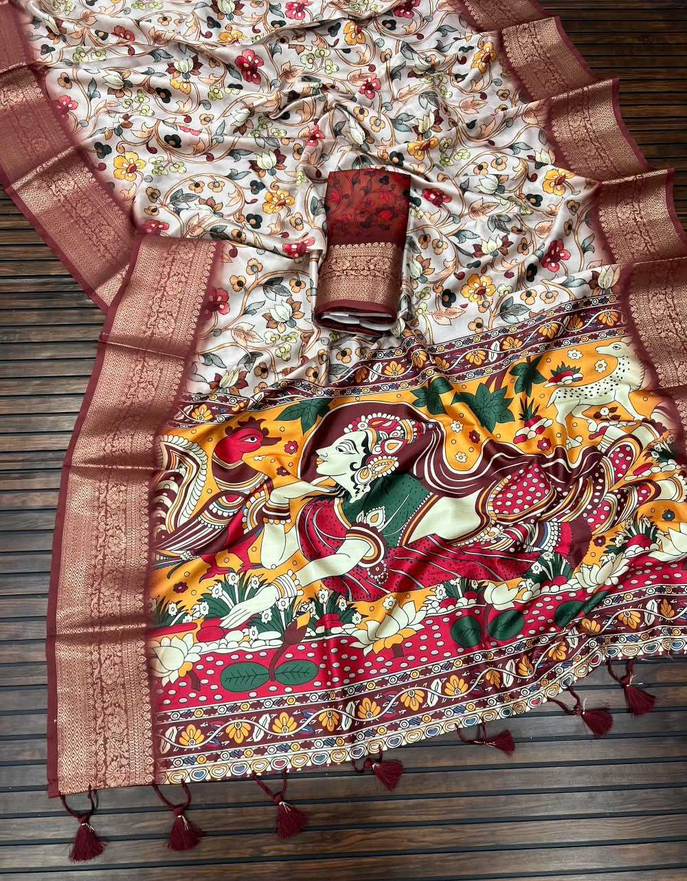 Lichi Silk Dola Saree