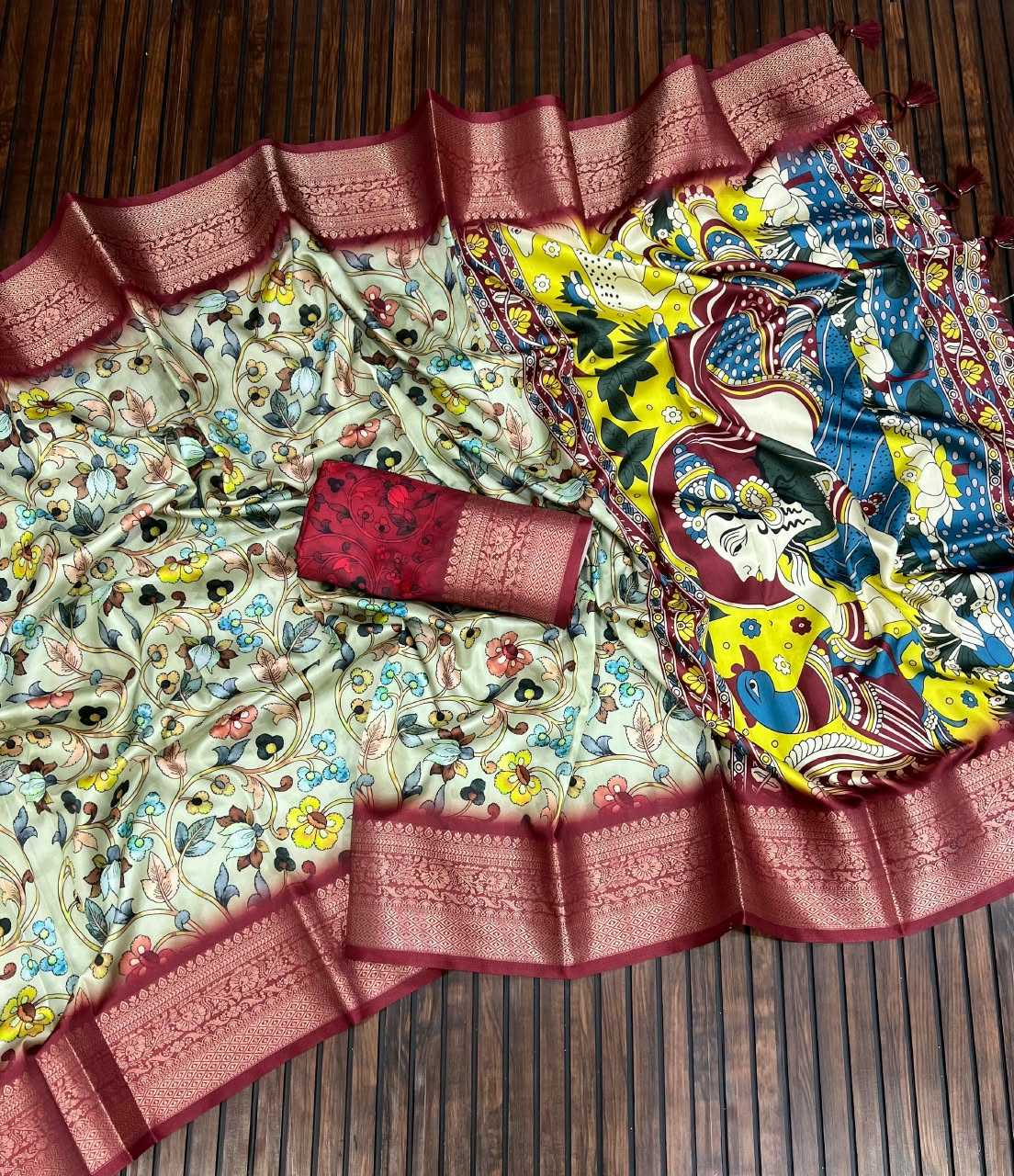 Lichi Silk Dola Saree