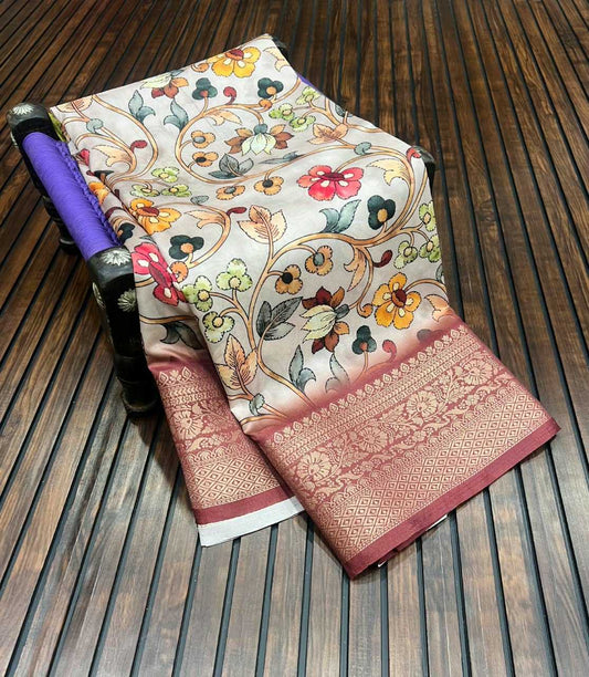 Lichi Silk Dola Saree