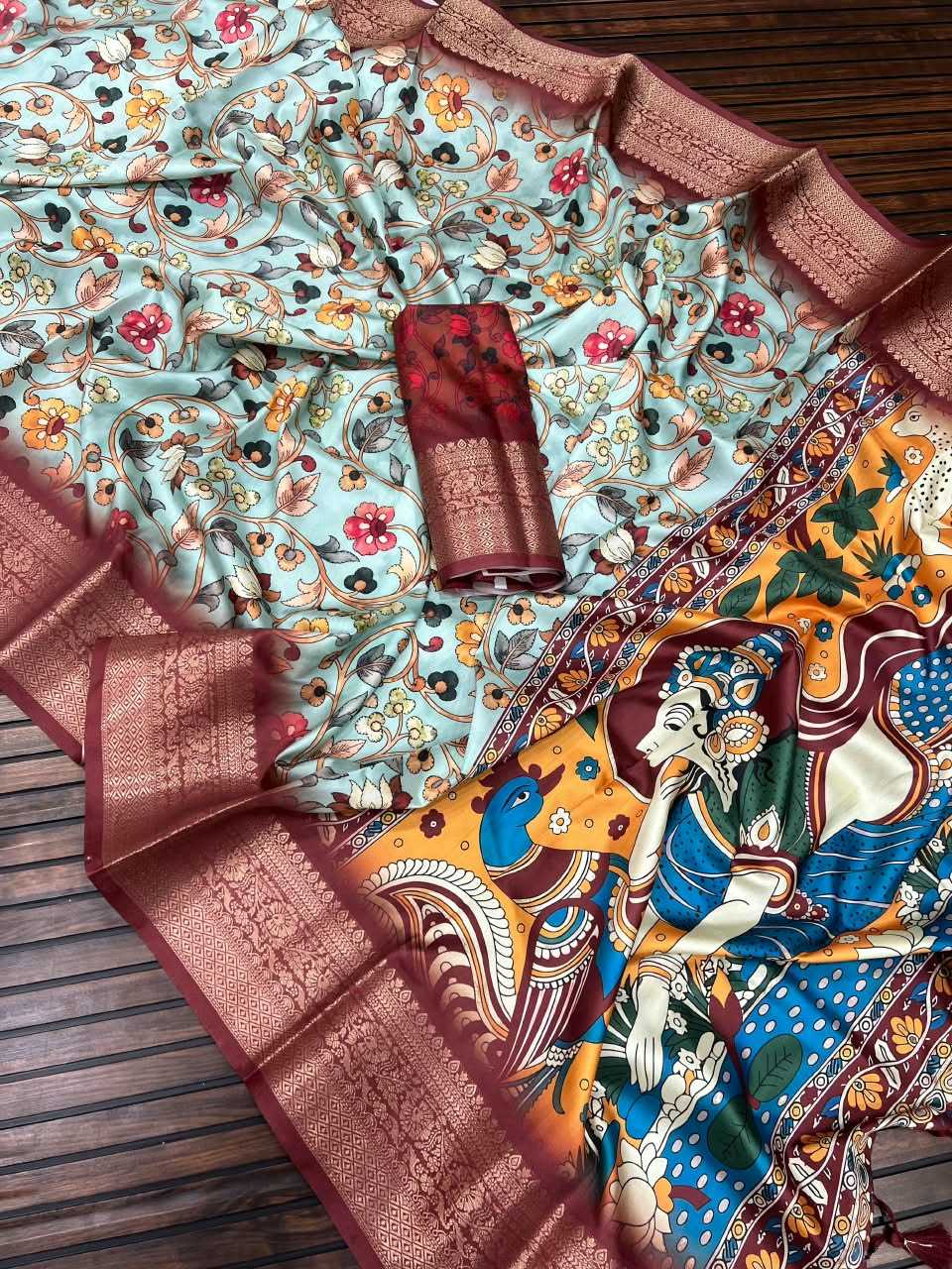 Lichi Silk Dola Saree