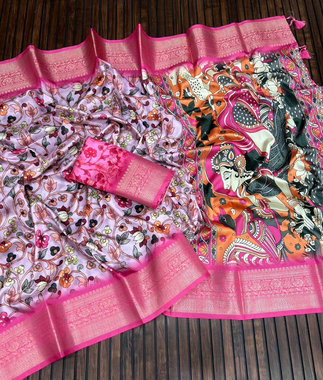 Lichi Silk Dola Saree