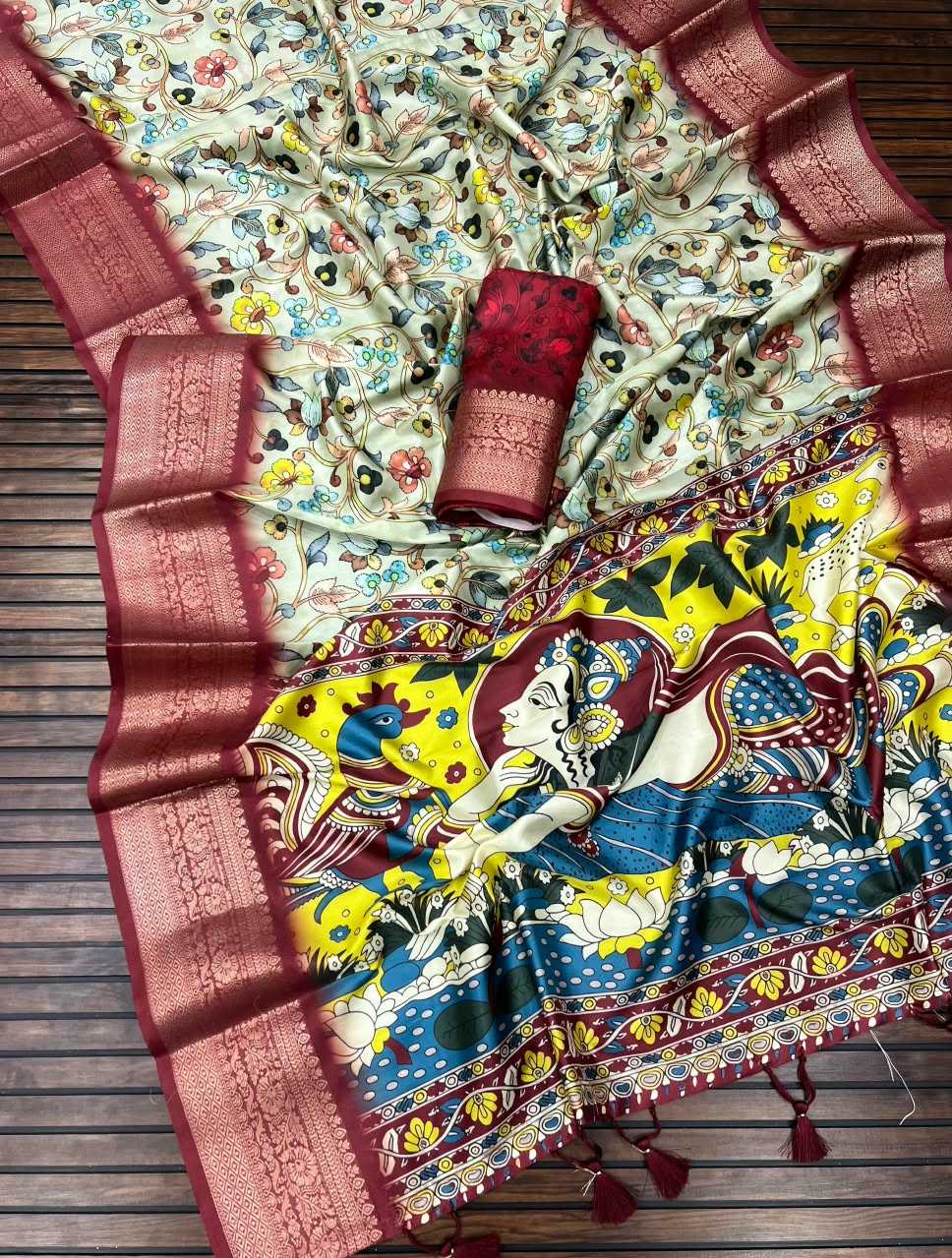 Lichi Silk Dola Saree