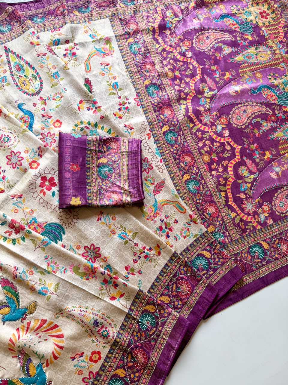 Soft Silk Saree in Dark Wine