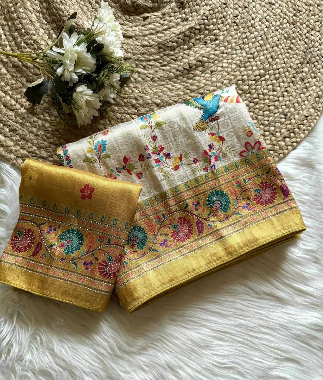 Soft Silk Saree in Dark Wine