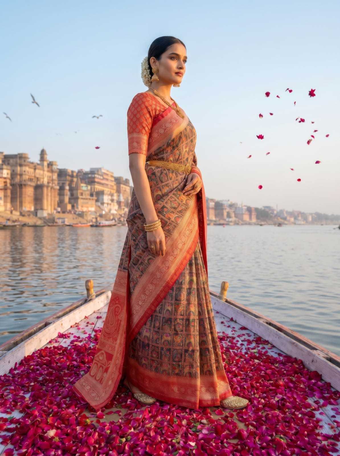 Jacquard Printed Saree