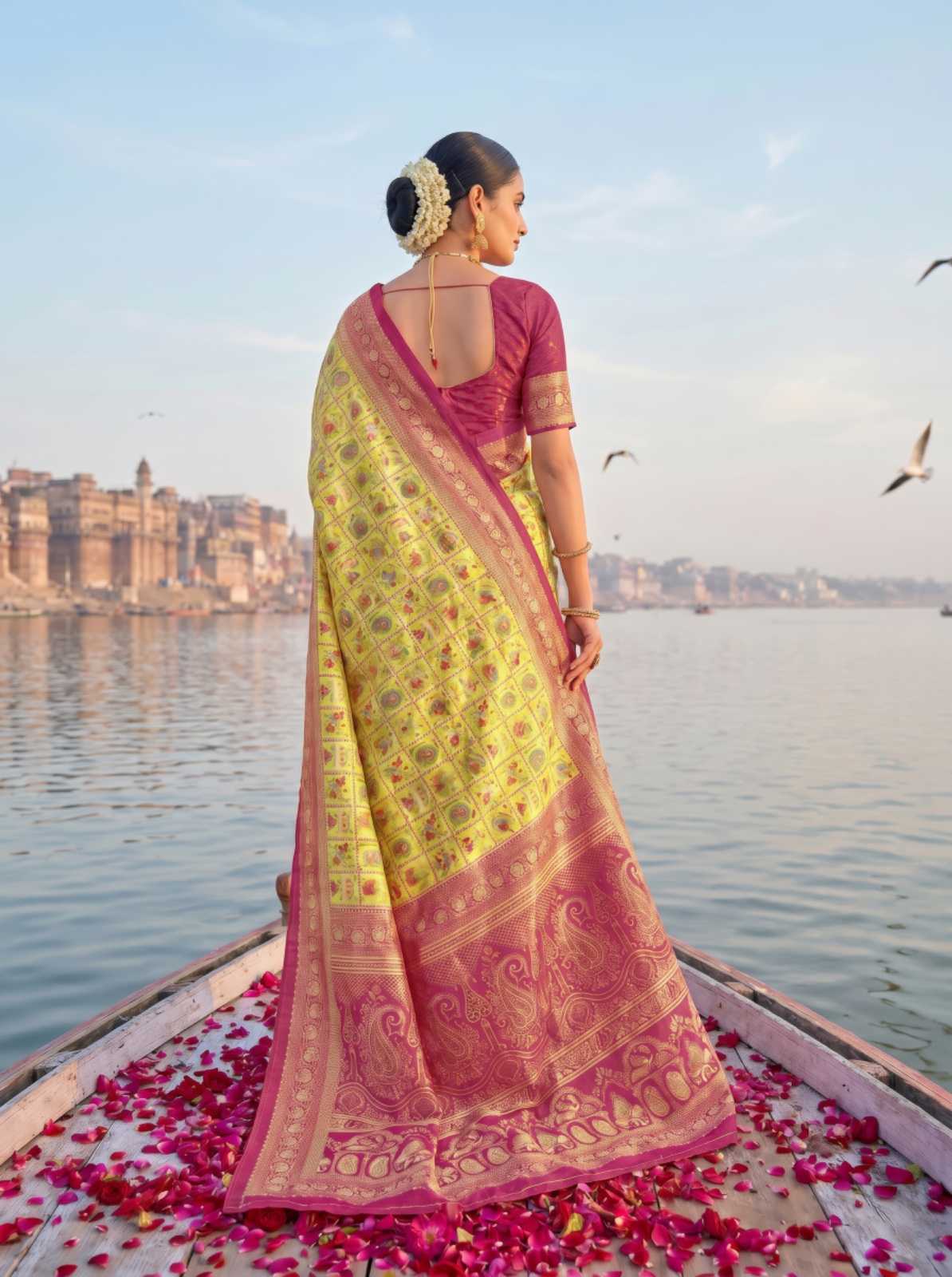 Jacquard Printed Saree