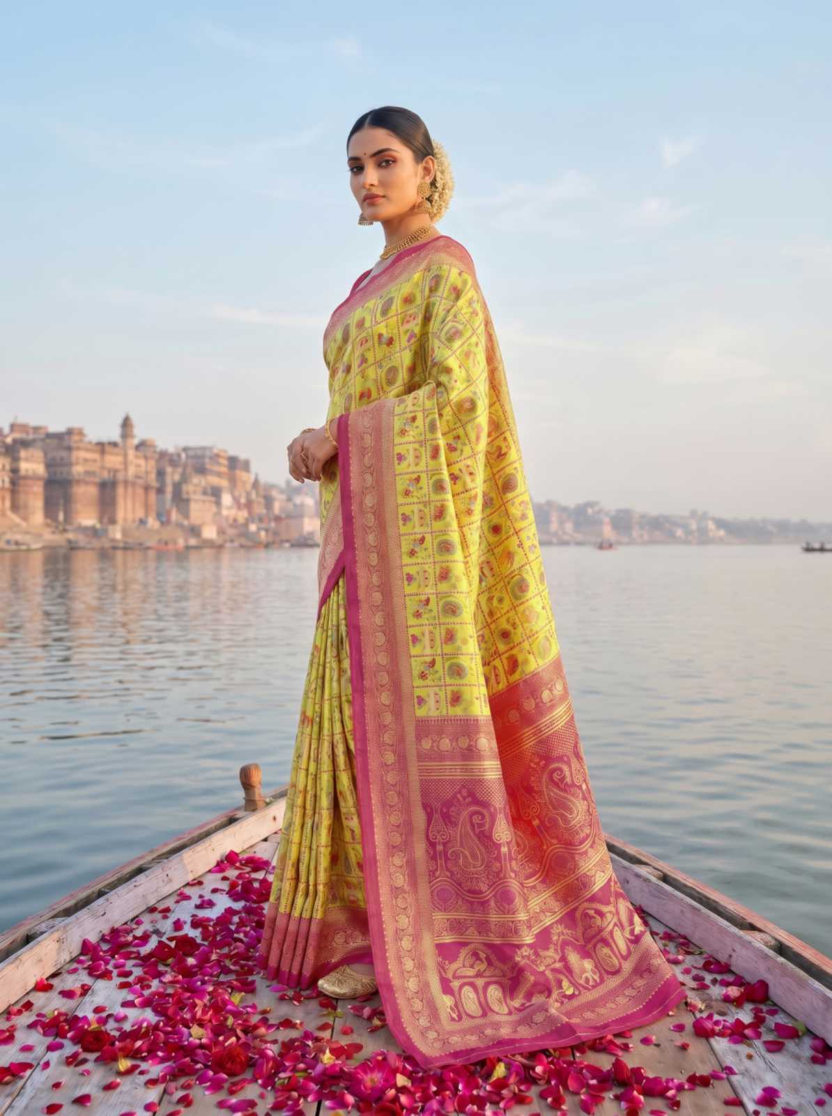 Jacquard Printed Saree