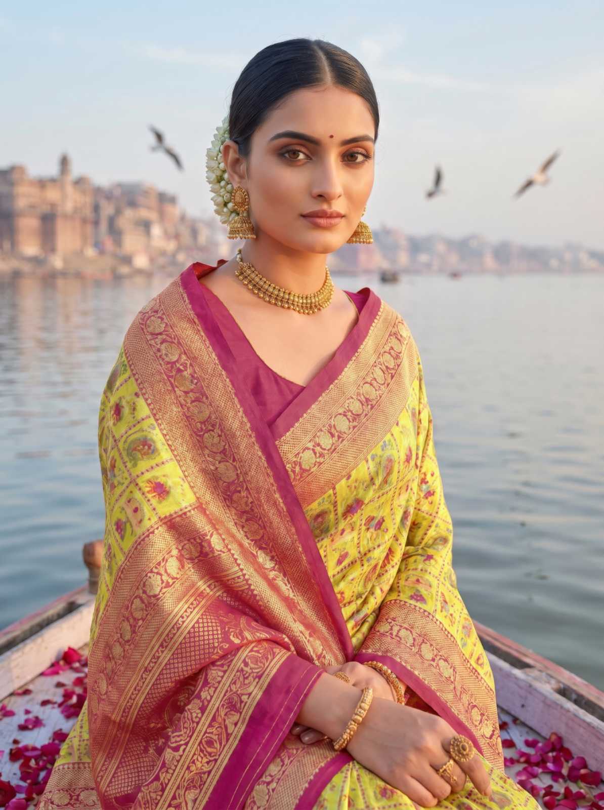 Jacquard Printed Saree