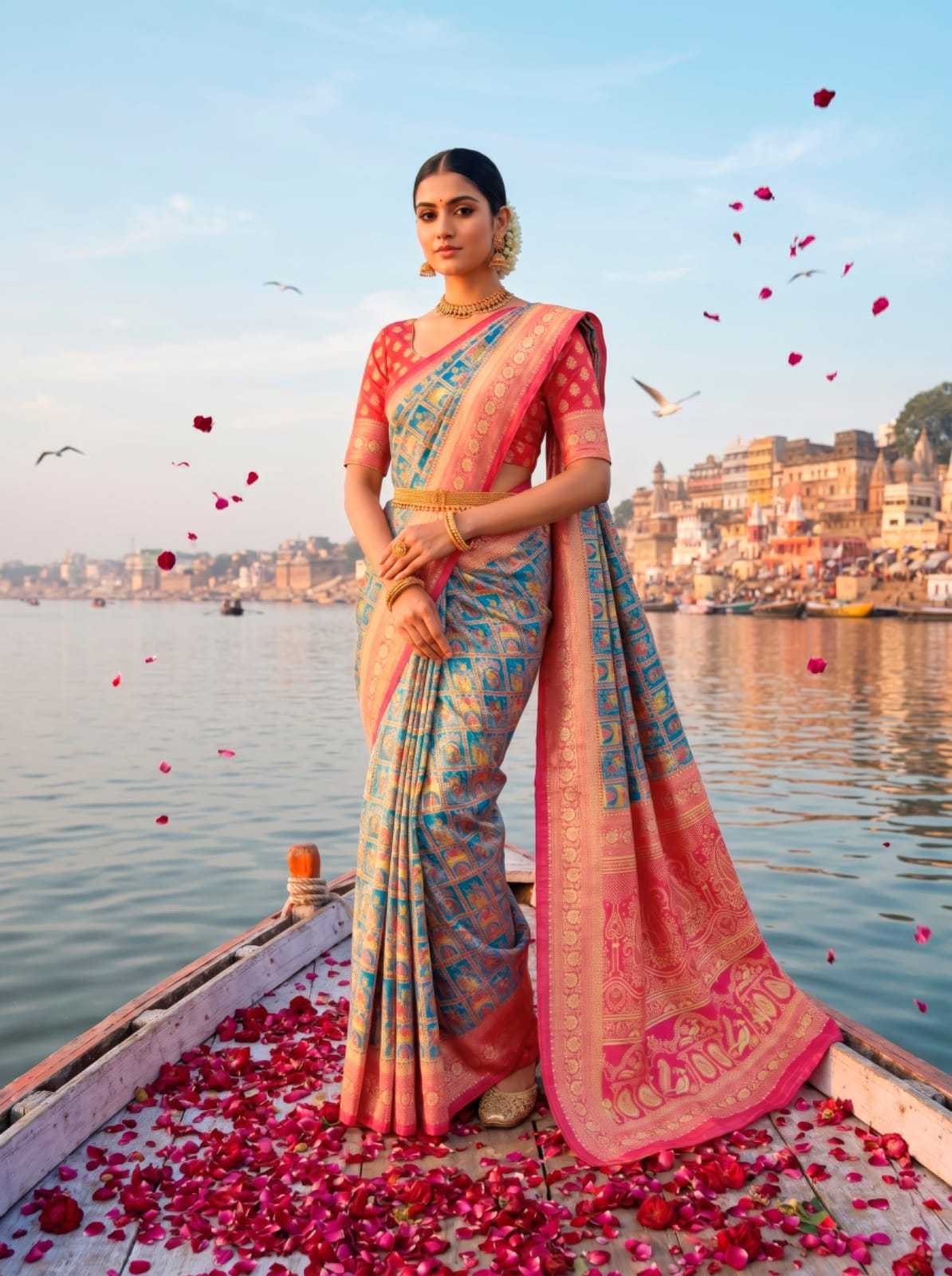 Jacquard Printed Saree