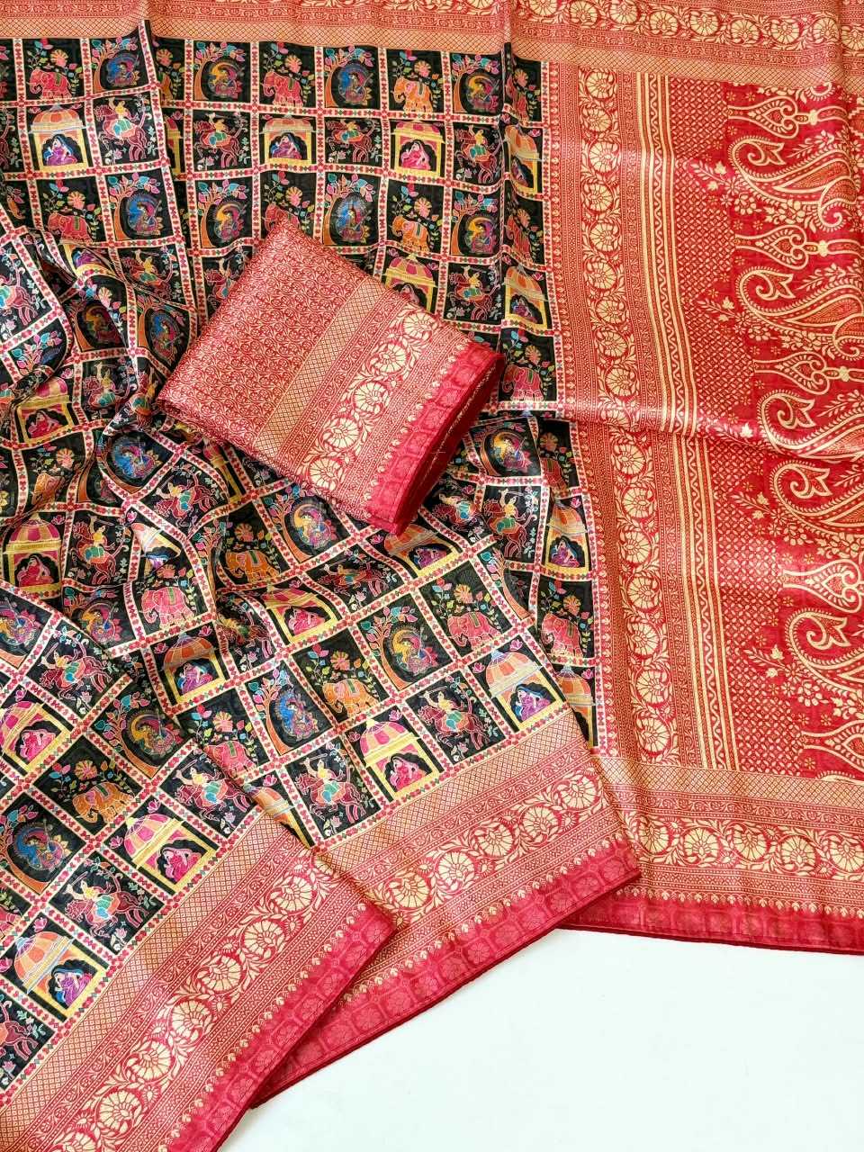 Jacquard Printed Saree