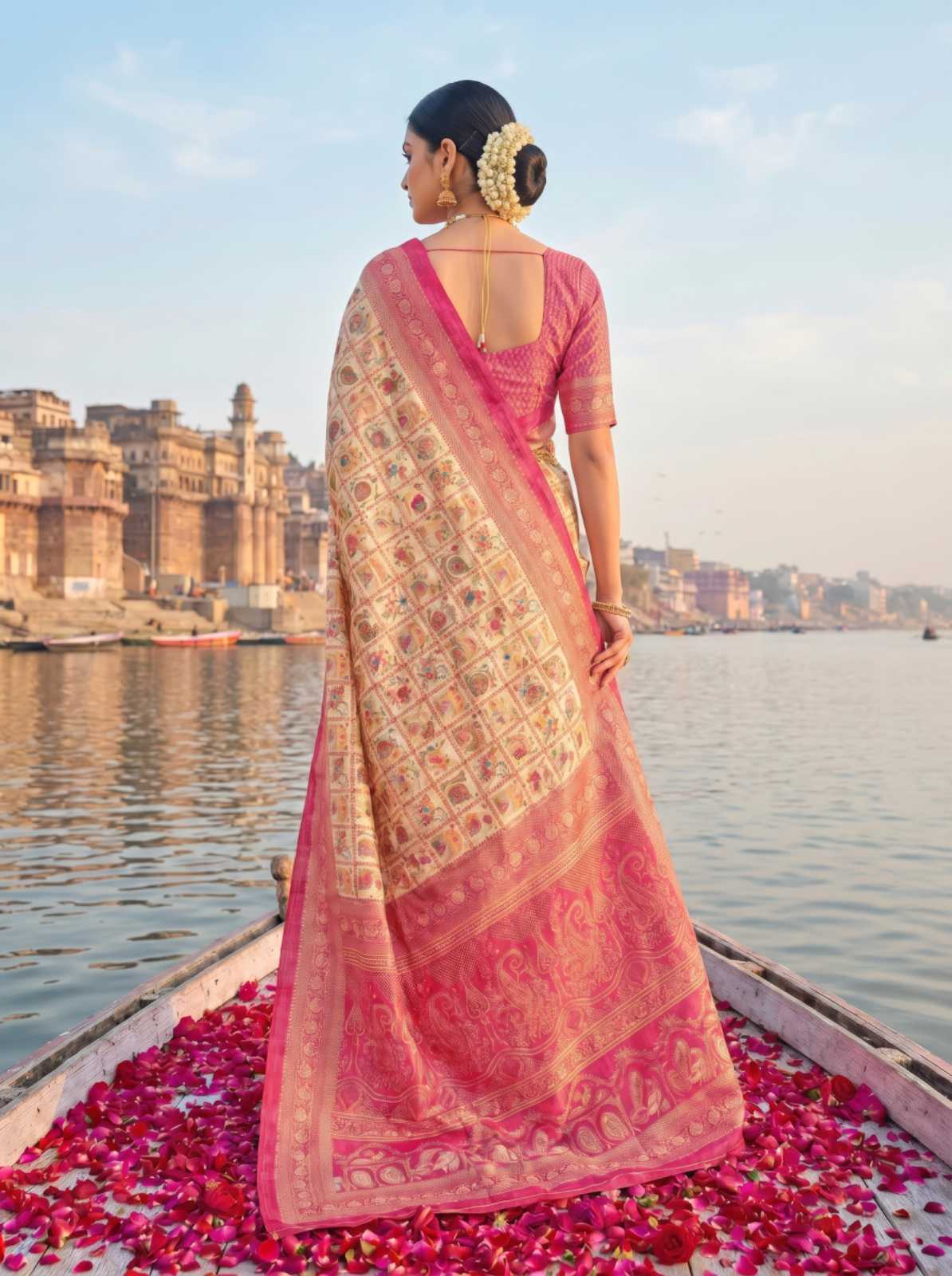 Jacquard Printed Saree