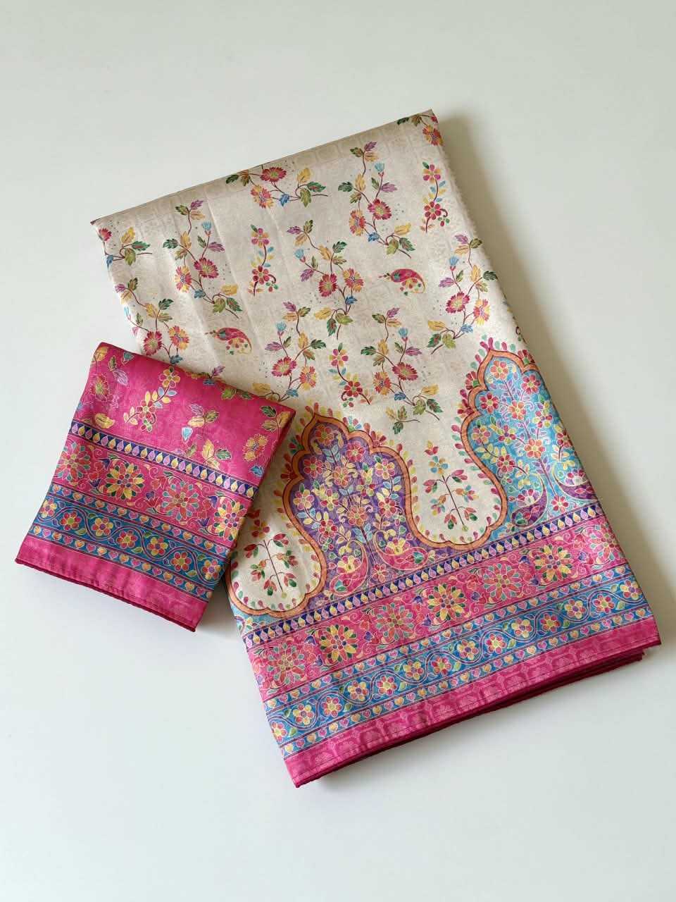 Soft Silk Saree in Pink