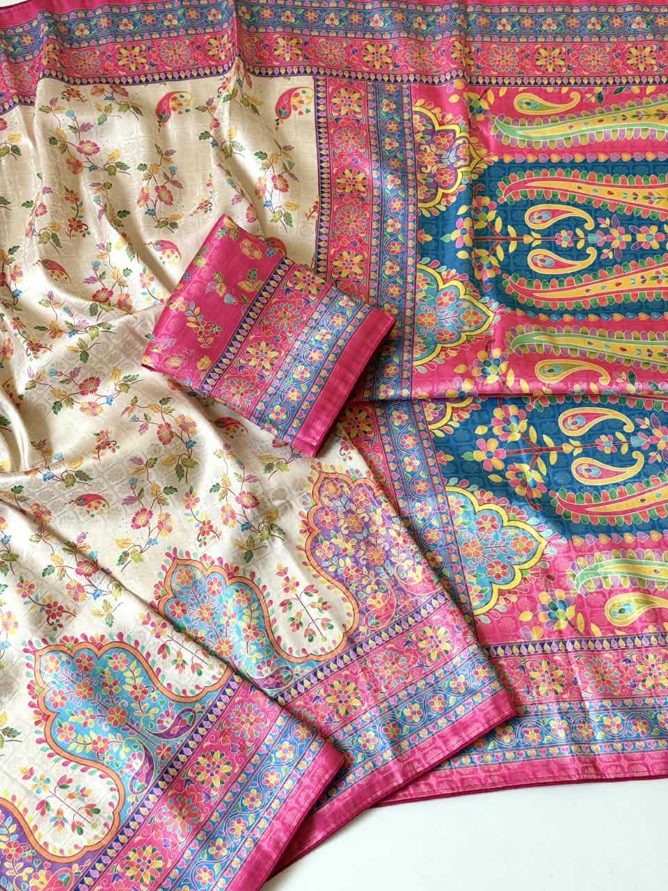 Soft Silk Saree in Pink