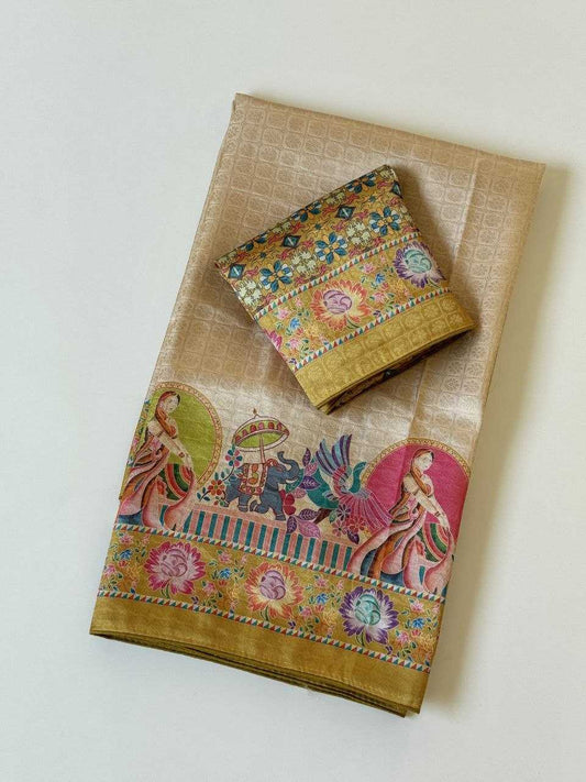 Soft Silk Printed Saree