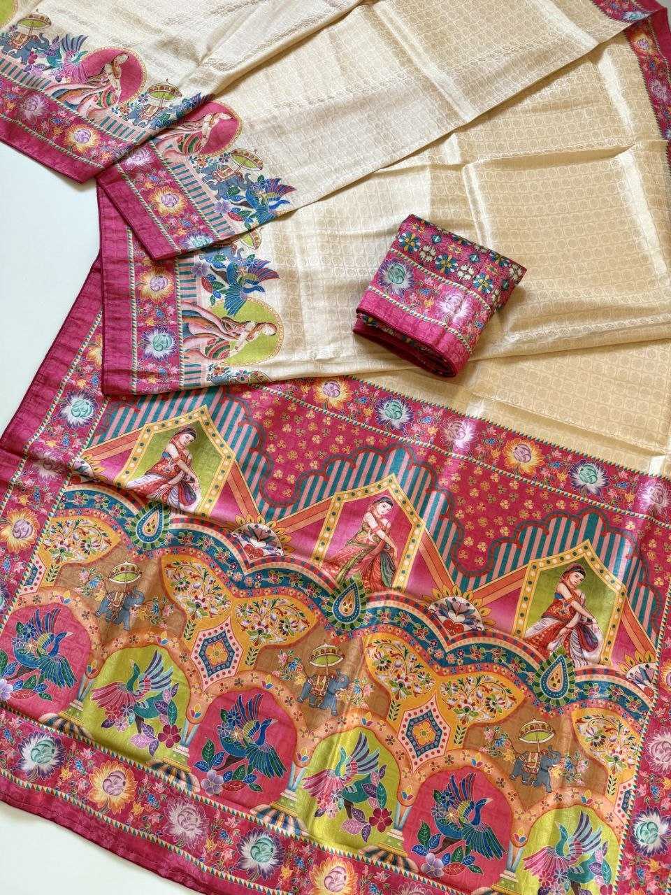 Soft Silk Printed Saree