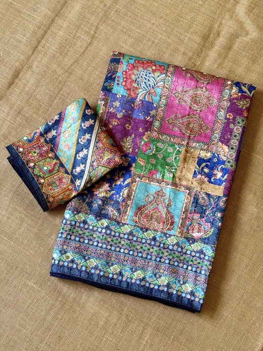 Soft Silk Printed Saree