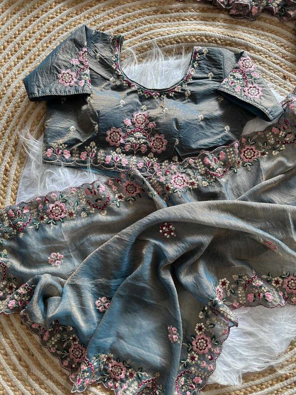 Dull Moss Traditional Silk Saree