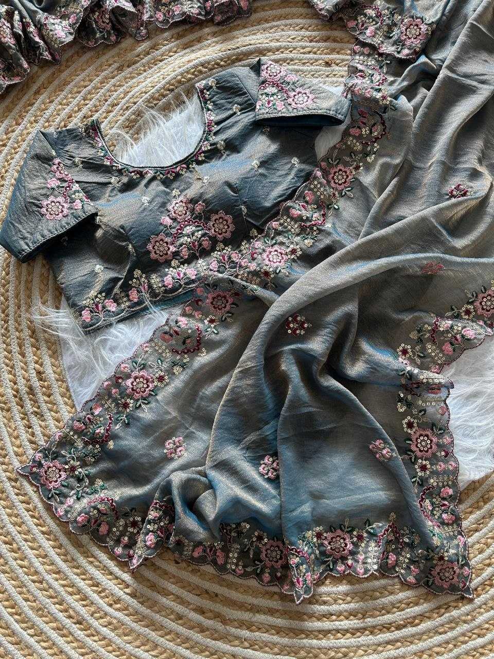 Dull Moss Traditional Silk Saree