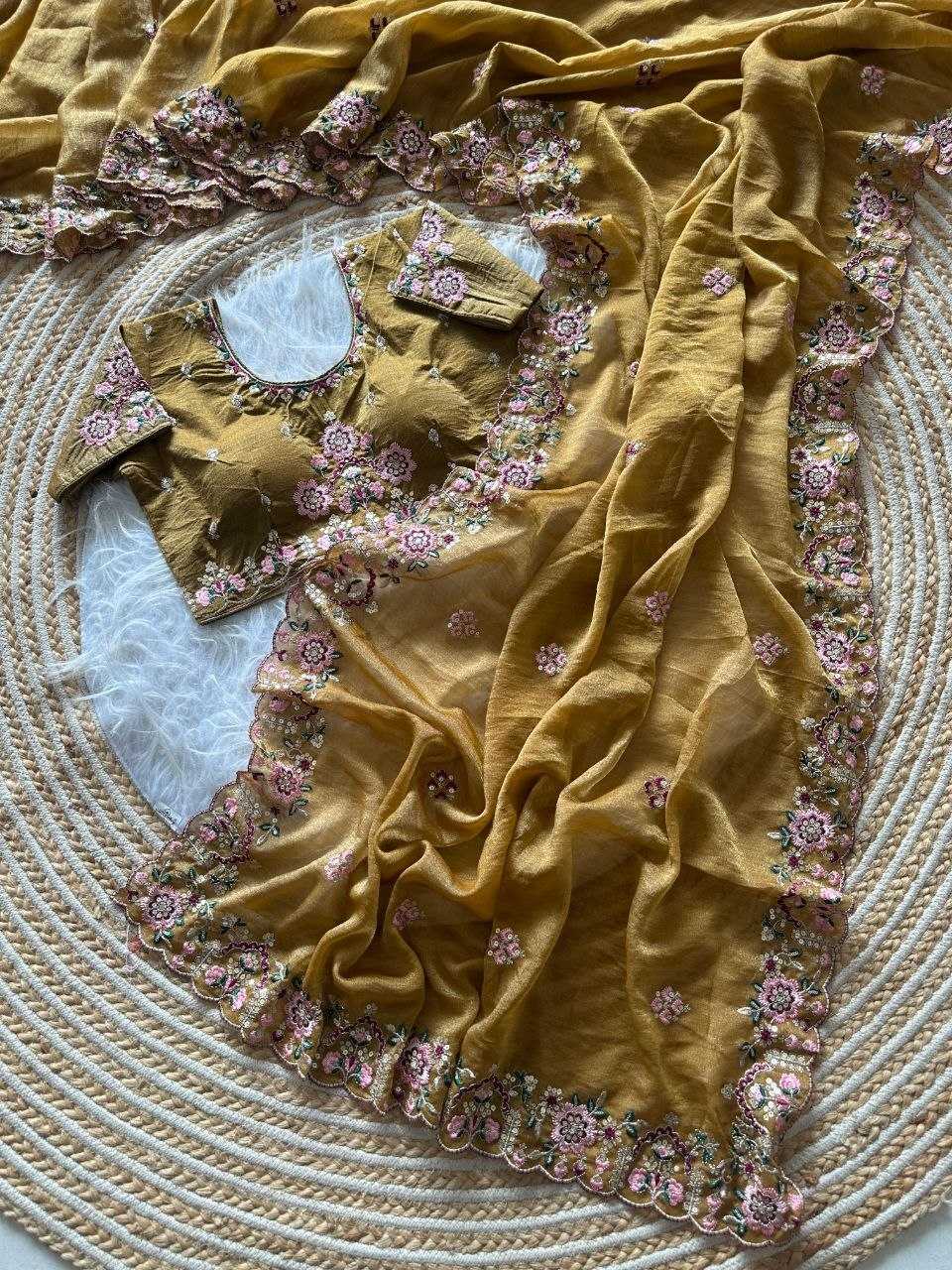 Dull Moss Traditional Silk Saree