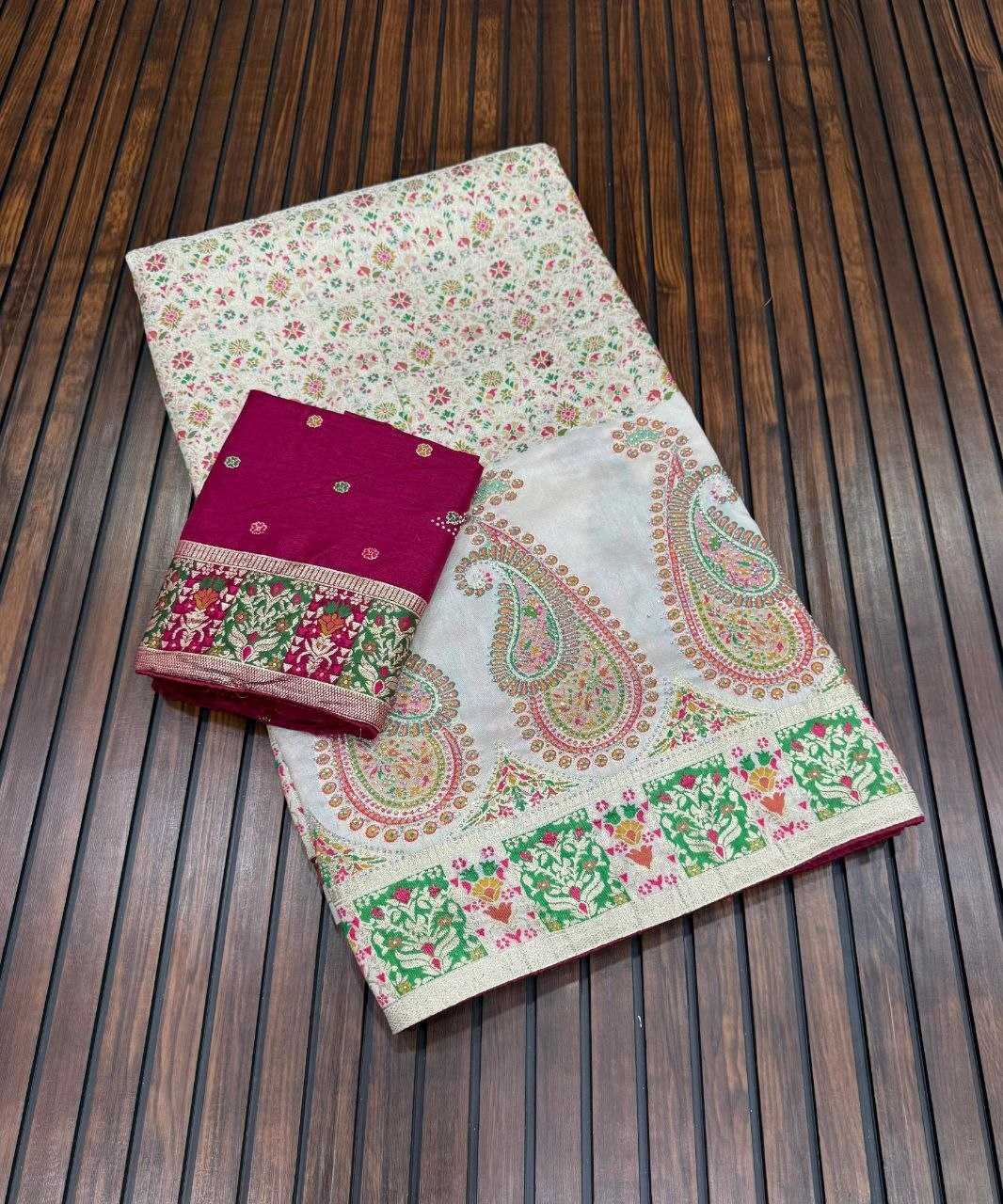 Pashmina Traditional Silk Saree