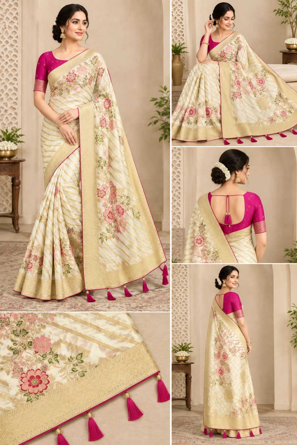Dola Silk Saree in Wine
