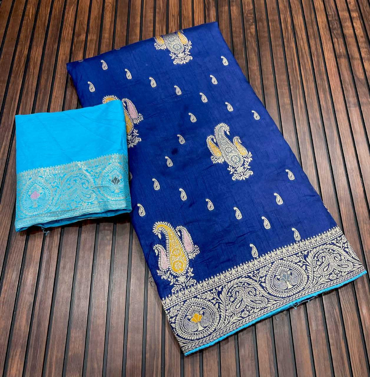 Dola Silk Saree in Blue