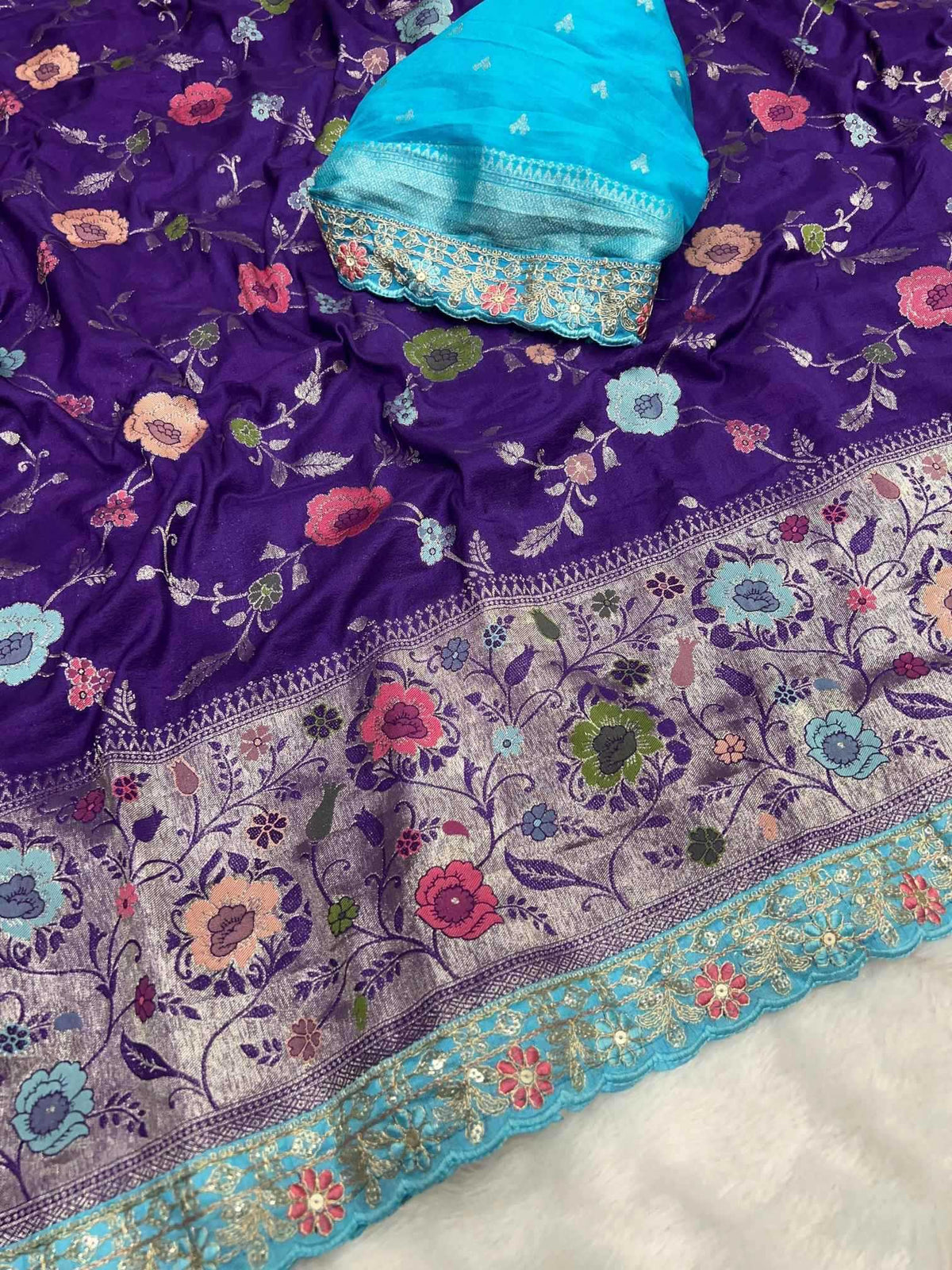 Crepe Silk Traditional Saree