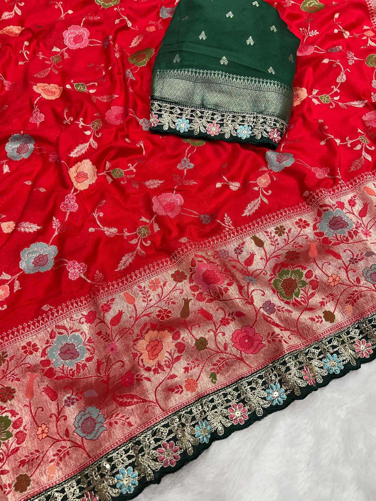Crepe Silk Traditional Saree