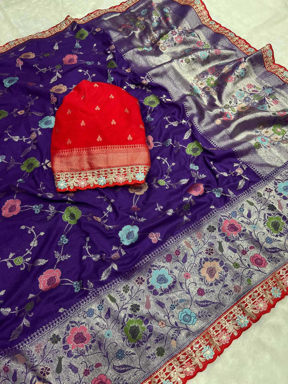 Crepe Silk Traditional Saree