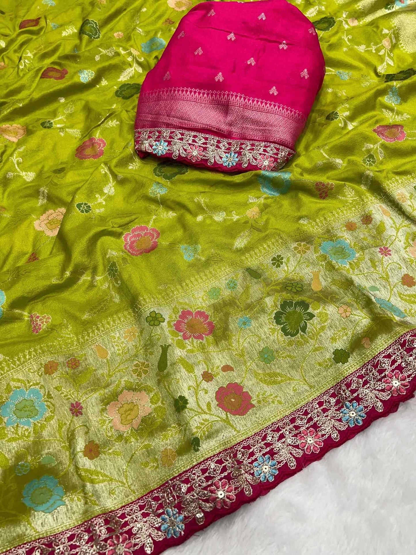 Crepe Silk Traditional Saree