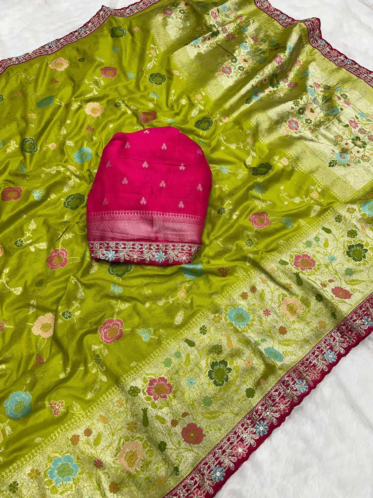 Crepe Silk Traditional Saree