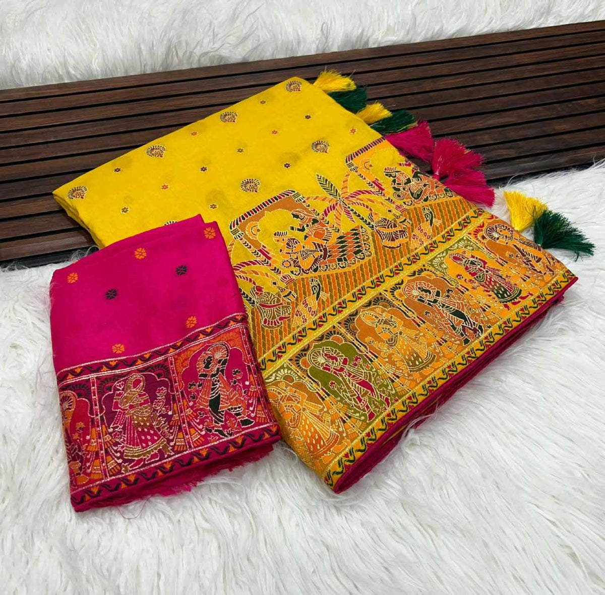 Soft Silk Saree in White