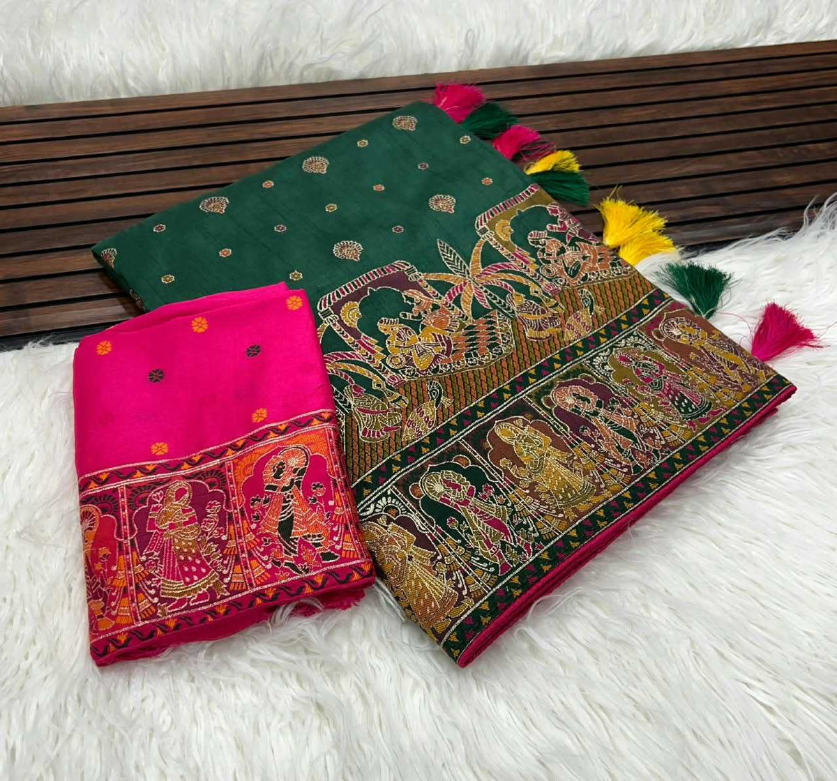 Soft Silk Saree in White