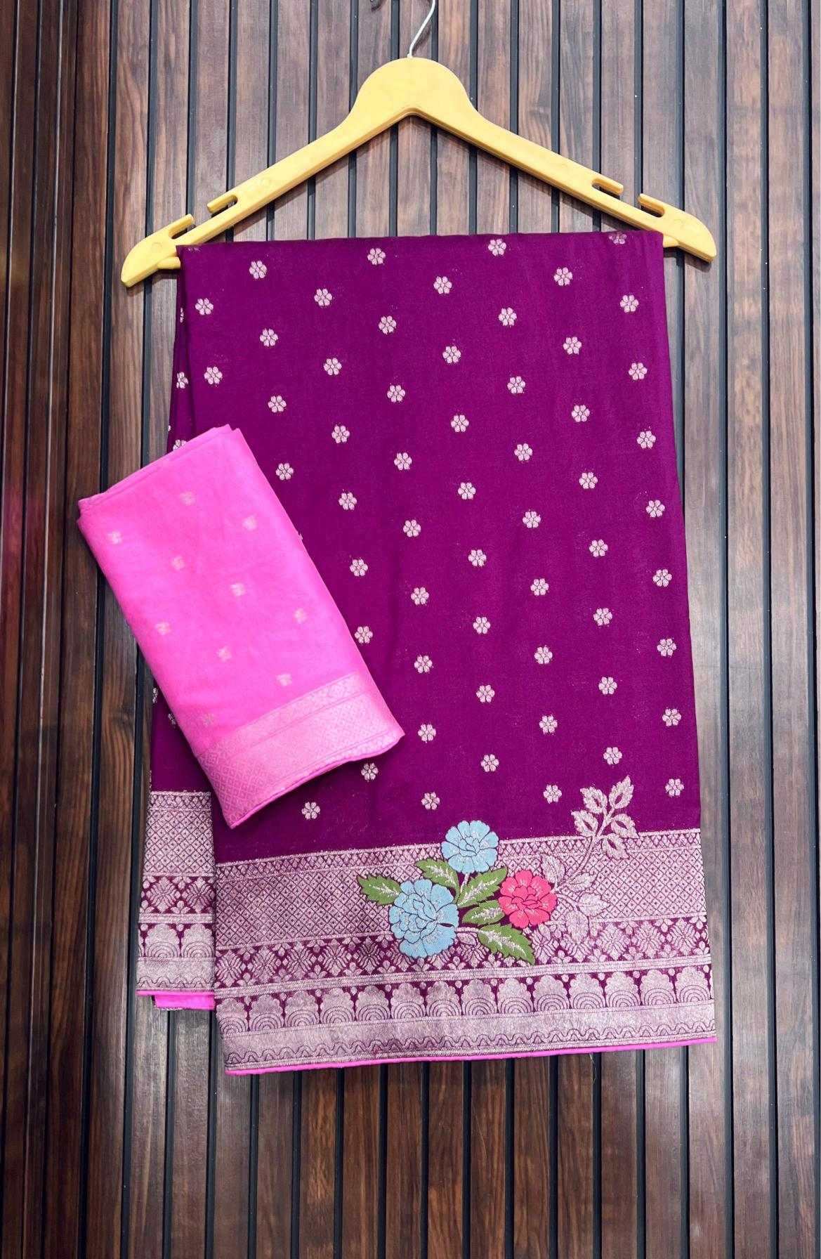 Pure Silk Soft Saree in Black