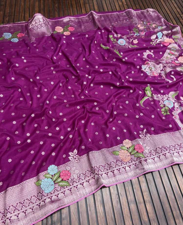 Pure Silk Soft Saree in Black